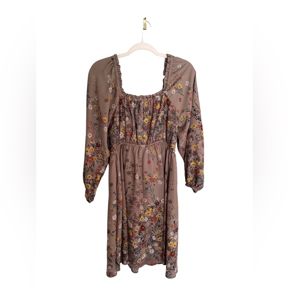 MAURICES V NECK BABYDOLL FLORAL MINI DRESS - Picture 3 of 9